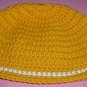 Boys Mustard with White Stripe Beanie Hat