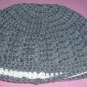 Boys Grey with White Stripe Beanie Hat