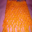 Lacey Orange Poncho for Girl with fur