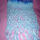 Lacey Light Blue Poncho for Girl with fur