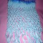Lacey Light Blue Poncho for Girl with fur