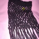 Lacey Black Poncho for Girl with fur