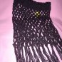 Lacey Black Poncho for Girl with fur