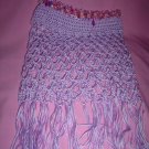 Lacey Lilac Purple Poncho for Girl with fur