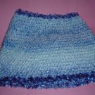 Soft Blue Ponchette Very Thick and Warm with fur