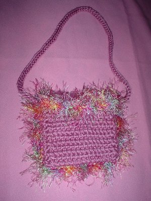 Coin Purse Rose with fur
