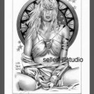 SIGNED Steve Woron MUCHA PRINCESS Fantasy Art Print WOW