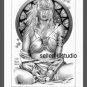SIGNED Steve Woron MUCHA PRINCESS Fantasy Art Print WOW
