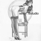 Steve Woron's Betty Page: Intimate #8 of 8 S/N'd Pin-Up