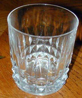 Faceted Rocks glass-very attractive