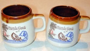 2 Two Decorative Short VIRGINIA BEACH Mug~very unique