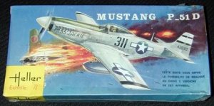1960's Vintage Heller 1/72 Scale P-51D Mustang  NEW
