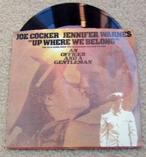 An Officer & Gentleman "UP Where We Belong"45 RPM~Vinyl