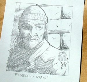 Wizards of the Coast Original ART #13 Pigeon-Man 1/2