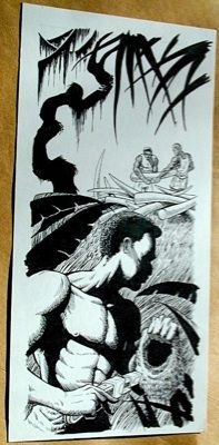 Steve Jackson Games Original ART #7 Ivory Poachers :artist FRED RAWLES