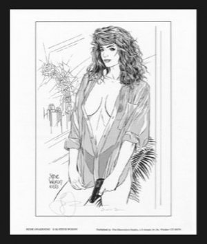 WORON Bond Girl RUDE AWAKENING Signed SEMI-NUDE