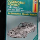 Buick Oldsmobile Pontiac FULL-SIZES 85-93 repair manual