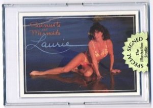 Autographed LORI Swimsuit & Mermaids bikini card~Sexy