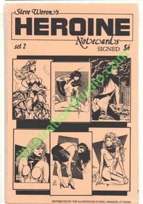 Steve Woron's SIGNED sexy Heroine NoteCard set #2 of 3!