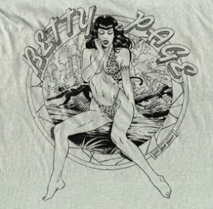 REALLY RARE Woron BETTY PAGE LG or XL Tshirt-NEW-NICE!