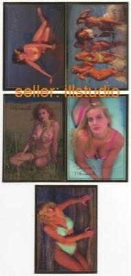 SIGNED SWIMSUITS & MERMAIDS ~SPECIALTY CHASE 5 CARD set
