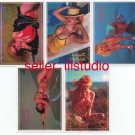 '97 SWIMSUITS and MERMAIDS 5 Promo Card Set ALL SIGNED!