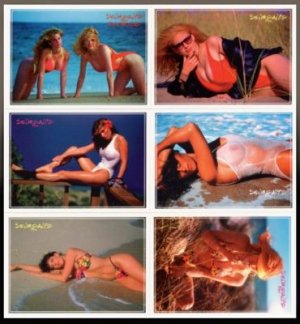 SWIMSUITS and MERMAIDS 6 ErROr Promo Card Set~Recalled!