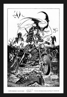 Paresi's~HARLEY VAMPIRE HUNTER-Signed Print!