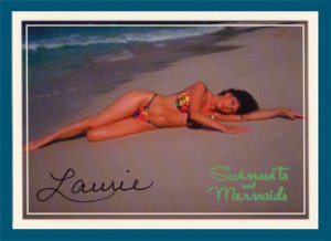 Autographed LORI #2 Swimsuit & Mermaids card Hot~Sexy~!