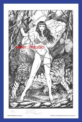 BETTY PAGE~HEART So SAVAGE-Viril Finlay style SN'D/200