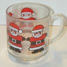 Santa Clause Transparent Glass Mug