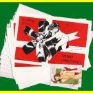 Woron's Bettie Page Christmas Cards set#3 SIGNED Scarce