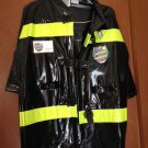FIREMAN Kids Halloween Costume Med. 8-10 worn 1X NICE! FIREMAN Kids Halloween Costume Med. 8-10 worn 1X NICE!