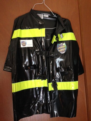 FIREMAN Kids Halloween Costume Med. 8-10 worn 1X NICE!