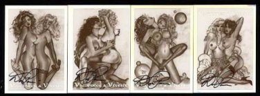 Don Paresi's Vampires & Vixens SPECIALTY CHASE 4 Goth Sexy CARD set