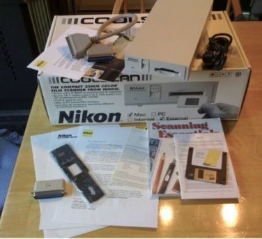 Nikon Coolscan LS-10E Mac SCSI Complete + box Slide and Negative Scanner