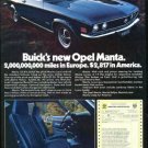 Vintage GM BUICK's 1973 73 OPEL MANTA, 1973 Advertisement +FREE Ad! Vintage GM BUICK's 1973 73 OPEL MANTA, 1973 Advertisement +FREE Ad!