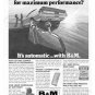 Vintage B&M Automotive Shifters 1973 Advertisement CA, +Bonus Ad FREE!