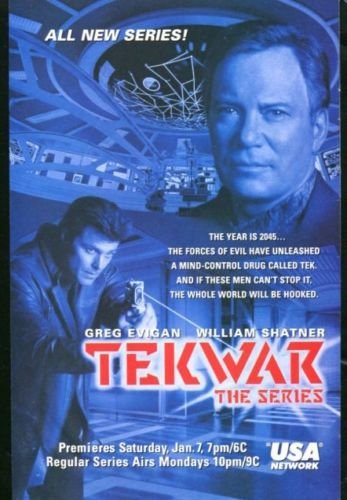 TEKWAR TV Series Original Trimmed Paper TV Series Advertisement ~William Shatner