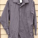 Men's CALVIN KLEIN Medium Dark Grey and Black striped 15.5 (32/33) Shirt Men's CALVIN KLEIN Medium Dark Grey and Black striped 15.5 (32/33) Shirt