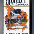 Vintage 1960s Delta Air Lines Playing Cards Pack MIAMI *sealed*