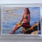 Autographed AMY 2X Swimsuit & Mermaids #0 Zero Card in Screwdown Holder