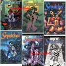 Don Paresi's ZOMBIE GORE HORROR SEPULCHER all 6 Issues. 1 SIGNED by 3 CREATORS!