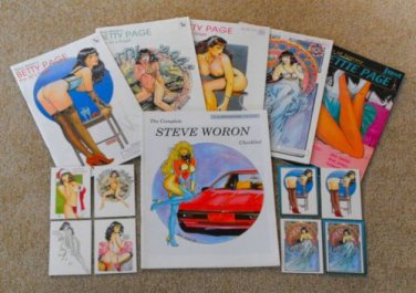Betty Page Bettie Page Collector Bundle Deal SIGNED Steve Woron ~*Hard to Find *