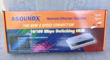 AL500-S ASOUND 5-PORT 10/100 Mbps ETHERNET SWITCH HUB P/N: AL500-S