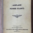 AIRPLANE POWER PLANTS 195? US NAVY BOOK Over-Size NAVAER 00-80T-42