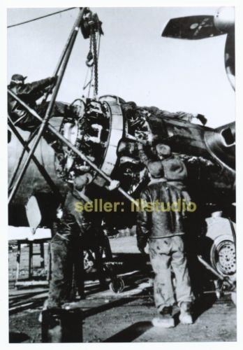 B-17 Ground Crews at Work 12 O'clock High RARE 4x6 PHOTO in MINT CONDITION #6