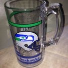 SEATTLE SEAHAWKS Large Tall Oversized Glass MUG