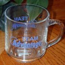 "TEAM ADVANTAGE" Clear Glass MUG