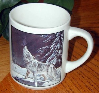 HOWLING WOLF by Cyndi Nelson 1988 Design MUG